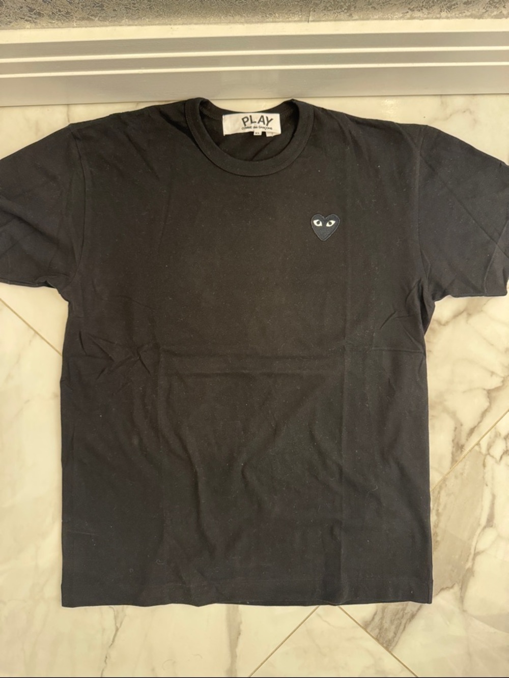 Comme des Garcons PLAY Black T-Shirt with Heart Logo